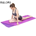 Toalha de ioga para pontos de aderência de borracha Melors antiderrapante inferior
