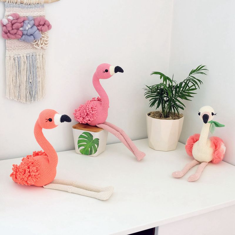 10 4 Crochet Flamingo