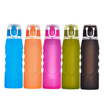 BPA-freie Silikon-Filter-Wasserflasche im Freien