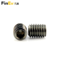 Custom Fine Thread Hexagon Socket Set Screws with Flat Point