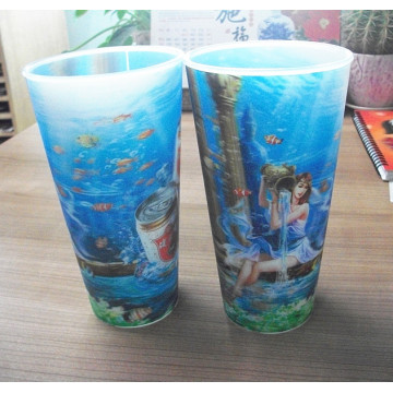 New Style with/Without Lid PP Plastic 3D Cup