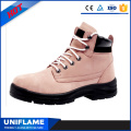 Colorful Suede Leather Upper Women Safety Footwear Ufb027