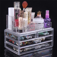 Affordable Beauty Product Display Acrylic Table Top 4-Drawer Storage Box Make Up Cosmetics Organizer