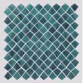 Malachite Green Quadrilateral Kite Shape Glass Mosaic