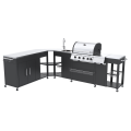 Four Burner with Side Burner Island Gas Grill