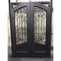 Home Double Entrance Steel Wrought Iron Door