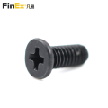 M2.5 Black Teeth Small Miniature Flat Head Screw