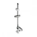 Silver stainless steel shower sliding bar set