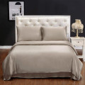 3pc Silk Duvet Cover Flat Fitted Sheet Pillowcases