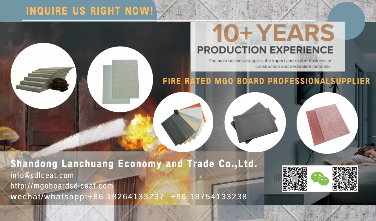 fire retardant magnesium oxide board uk