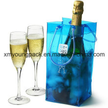 Promotional Portable Plastic PVC Beer Bottle Cooler Bag