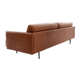 Luxury Outline Three Seater Leather Sofa Replica