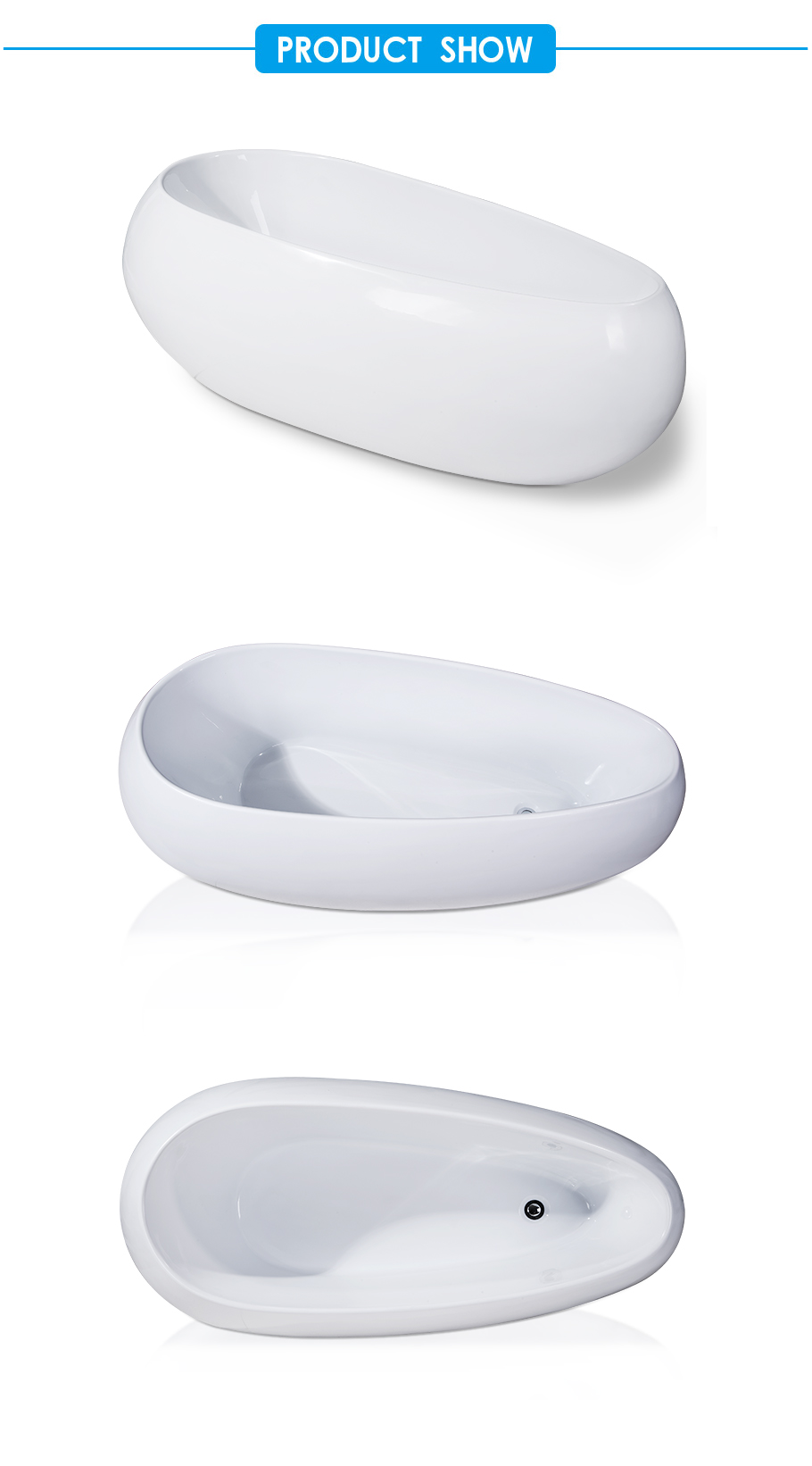 Orchestra Oval Soaking Freestanding Bath Tub