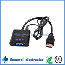 High-Definition 2.0HDMI to VGA Adapter Cable with Male 3.5mm Audio Cable