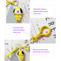 New Design Hot Selling Custom Dog Silicone Keychain