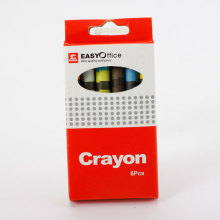 6 colors crayon