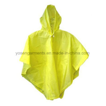 100% PVC Adult′s Rain Poncho Waterproof Poncho Workwear Work Clothes