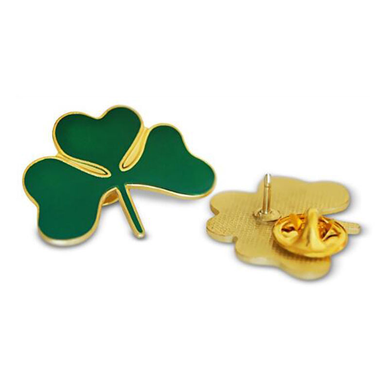 Irish Green Shamrock Lapel Hat Pin