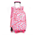 Girls Durable Outdoor School Bag Detachable Trolley Backpack