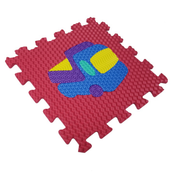 Melors Puzzle Jouer Mat Tapis de sol pour les enfants avec des formes de trafic Pop-Out