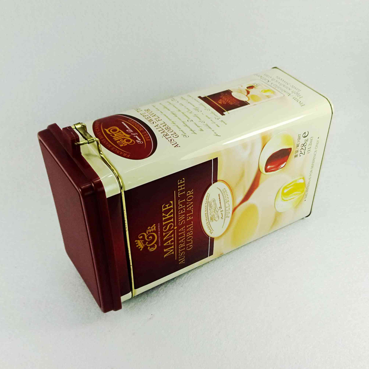 Coffee Packaging Tin Can Hinged Tin Box