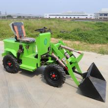 400KG four-wheel drive farm mini electric wheel loader