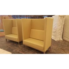 High Back Fabric Customized Office Restaurant Privacy Booth Seating