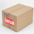 Custom print fragile shipping label adhesive warning sticker