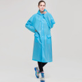 High Visibility safety 100% eva raincoat breathable rain coat