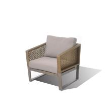 Chaises imperméables de rotin de tissu en aluminium extérieur de meubles