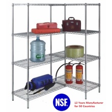 DIY Chrome Steel Heavy Duty Showroom Display Shelf, NSF Approval (ADD9045180A4C)