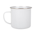 Traditional Enamel White Tea/Coffee Mugs