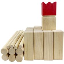 Kubb Viking Chess Wooden Outdoor Lawn Game Set