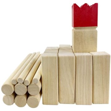 Kubb Wikinger Schach Holz Outdoor Rasen Spiel Set