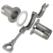 Sanitär-Außengewinde-Ferrule-Rohrverschraubungen + Tri Clamp + PTFE