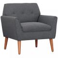 Modern Accent Fabric ArmChair Single Cloth Sofa