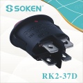 Oval Rocker Switch 4pin