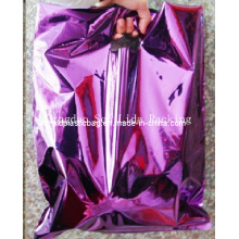 Purple Color Printing Die Cut Bag for Garments Packaging