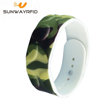 Professional Customized printing 13.56MHz S50 RFID Wristband