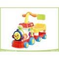 Juguetes musicales electrónicos Happy Train Head Baby Walker con asiento (ride-on o push forward)