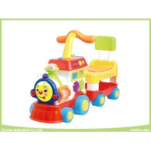 Elektronische Musical Spielzeug Happy Train Kopf Baby Walker mit Sitz (Fahrt oder vorwärts)