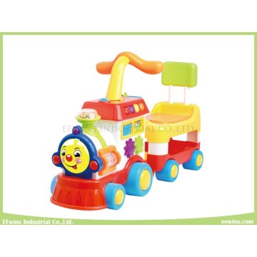 Brinquedos Musicais Eletrônicos Happy Train Head Baby Walker com Assento (ride-on ou push forward)