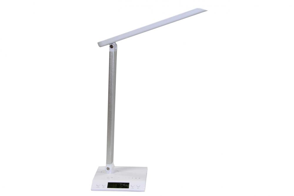 LED table lamp with clock