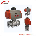 Stainless Steel 304 Sanitary Pneumatic Actuator Clamped Ball Valve