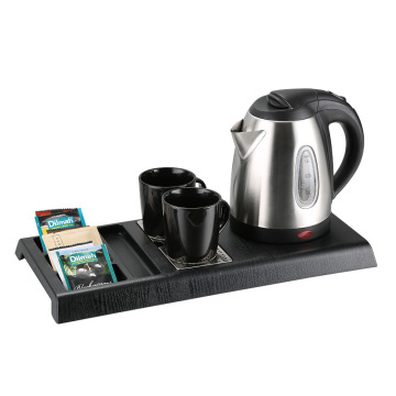 Black simple melamine plate electric water kettle