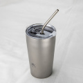 Custom Shape Dinner Titanium Cup With Straw