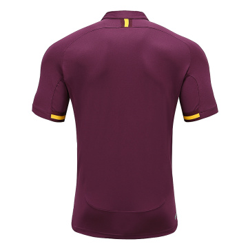 Mens Purple Dry Fit Rugby Wear Polo Shirt