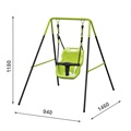 Bebé de plástico pequeño patio trasero asiento columpio