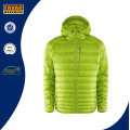 Unisex Lightweight Nylon Shell Duck Down Jacket with Warmer Hood