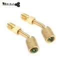 Brass Refrigerant Hvac Mini Split Adapter 1/4" to 5/16" for Charging Hose Vacuum Pump Valve Connector R410a good price